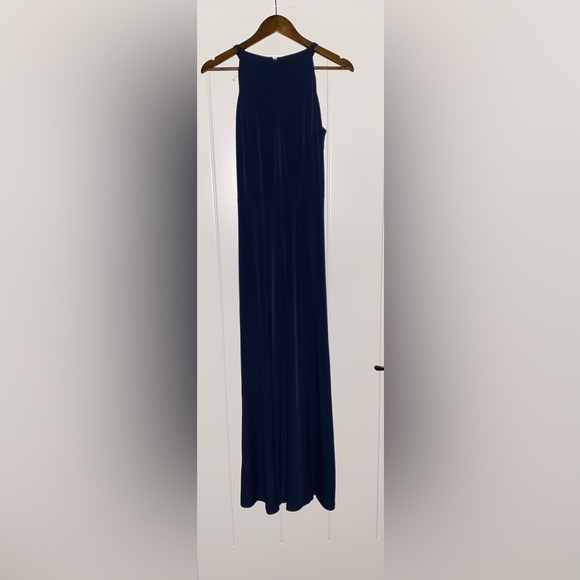 Michael Michael Kors Gold Statement Necklace Maxi Dress L Cocktail Dinner Party - Picture 9 of 9